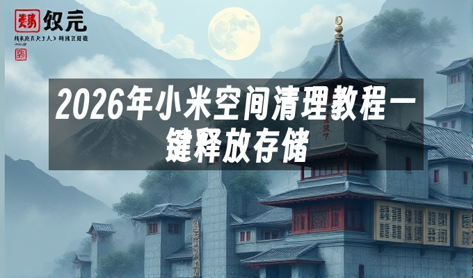 2026年小米空间清理教程一键释放存储
